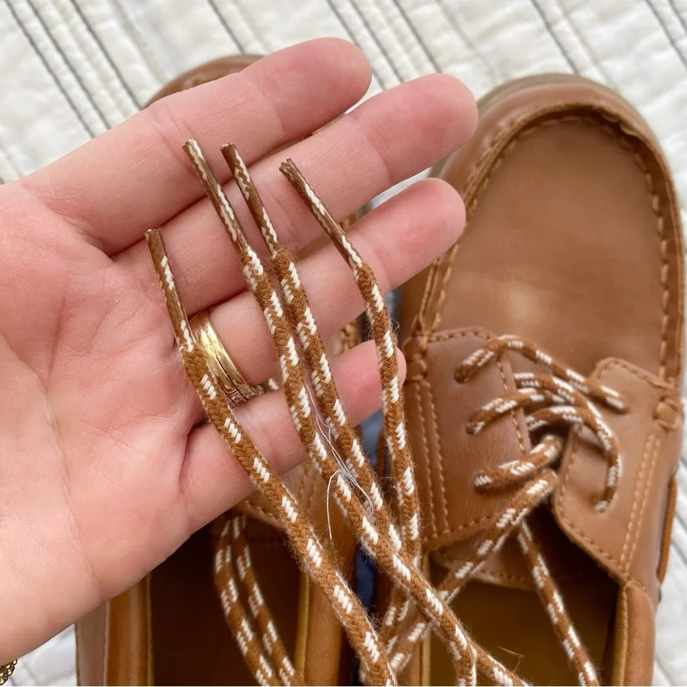 GAP Boys Lace-up Loafers Boat Shoes in Toffee Brown size Gradeschool Boys 2